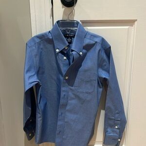 Boys Brooks Brothers Non-Iron Supima Pinpoint Cotton Button-down Dress Shirt